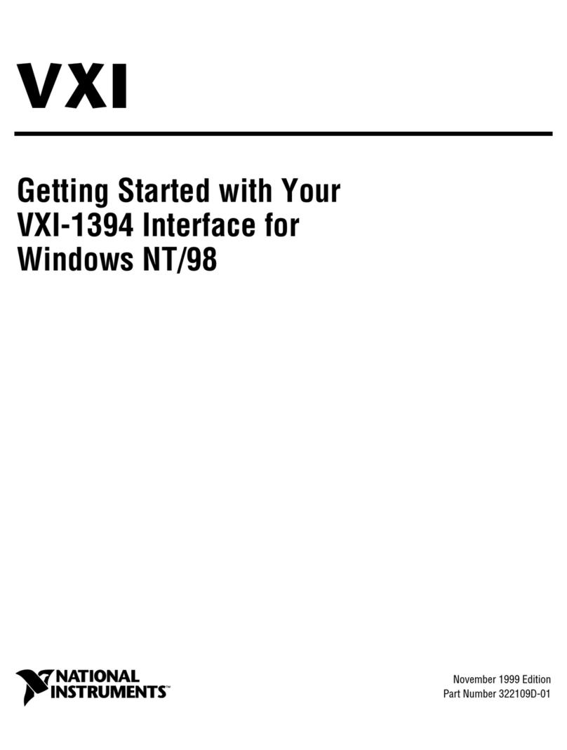 National Instruments VXI-1394 Getting started