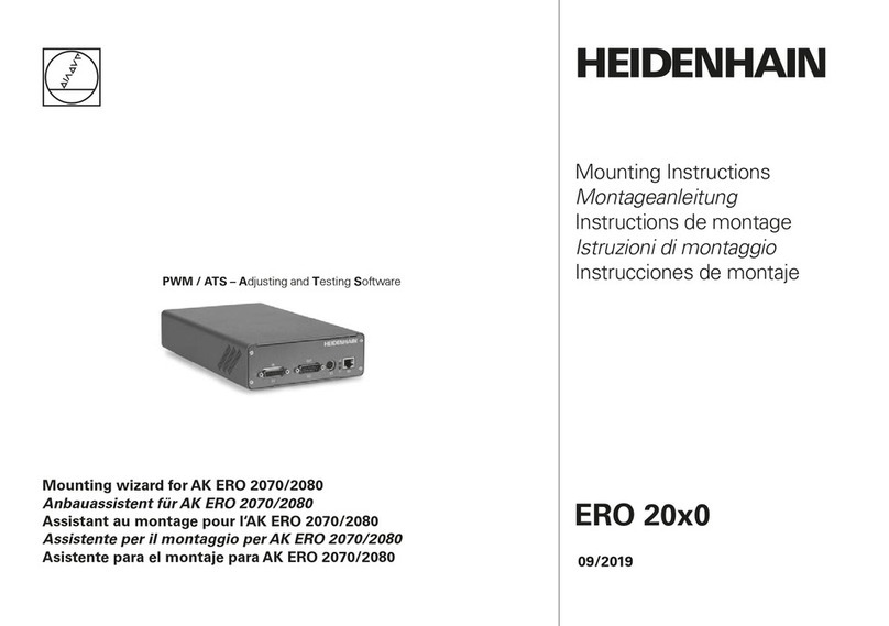 HEIDENHAIN AK ERO 2070 Mounting instructions
