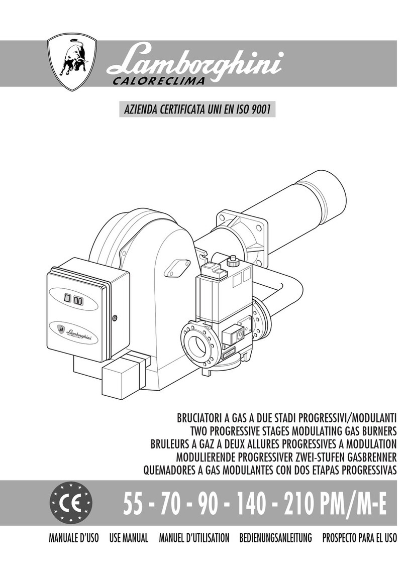 Lamborghini Caloreclima 90 PM/M-E Mounting instructions