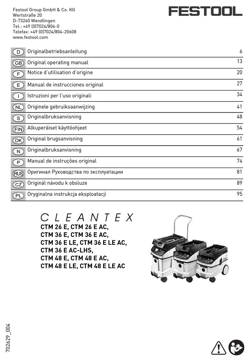 Festool CTM 26 E AC Installation instructions