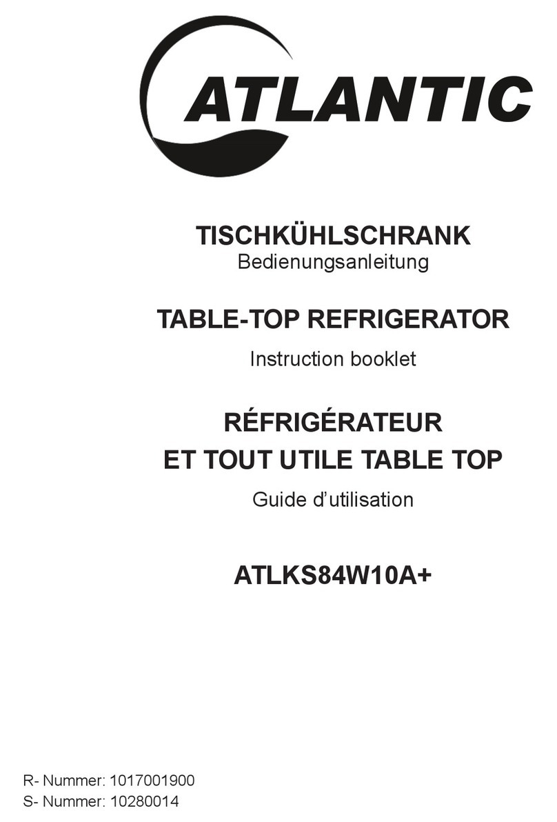 Atlantic ATLKS84W10A+ Instruction booklet