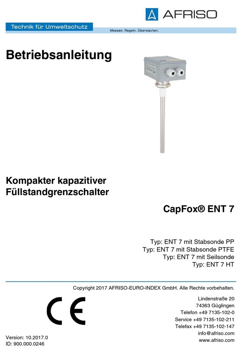 AFRISO CapFox ENT 7 operating instructions