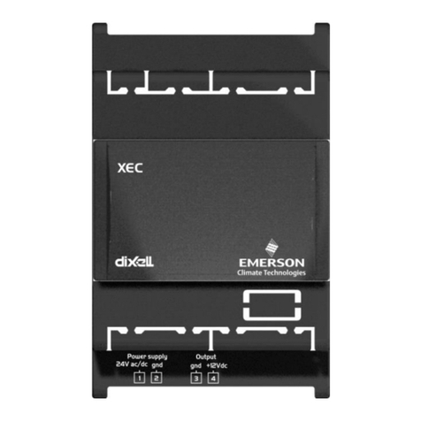 Emerson Dixell XEC Supercap Installing and operating instructions