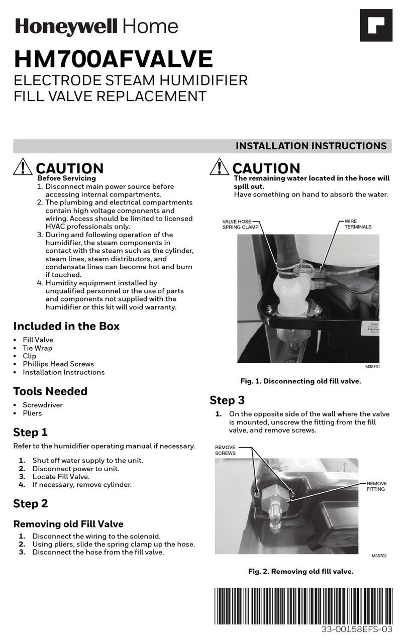 Honeywell HM700AFVALVE User manual