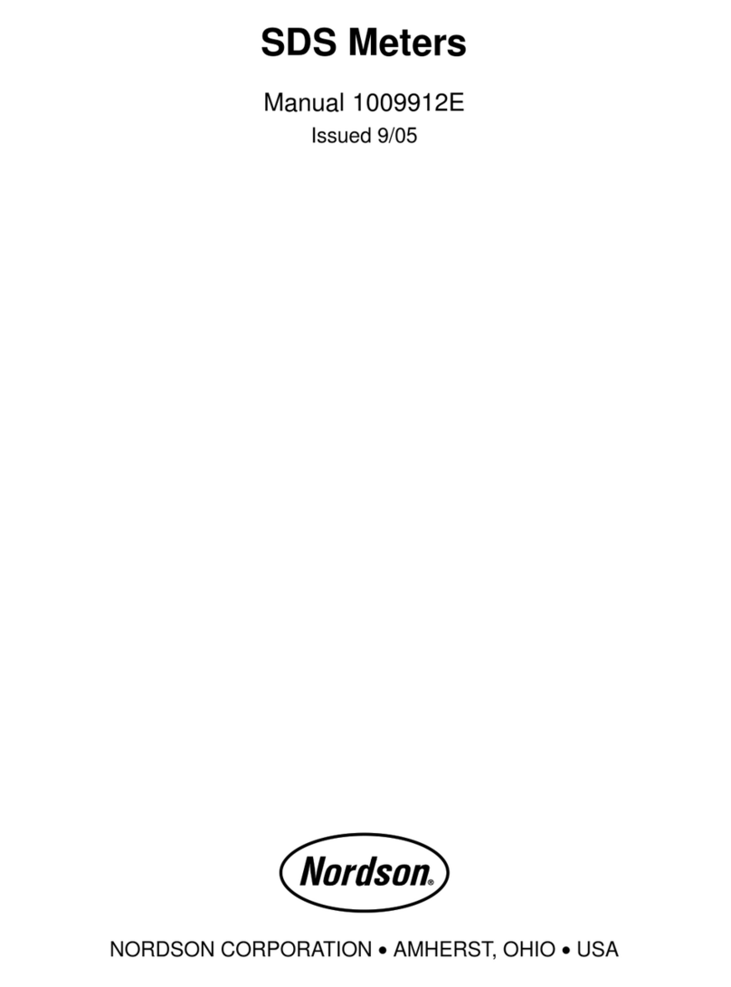 Nordson SDS 40-CC Meter User manual