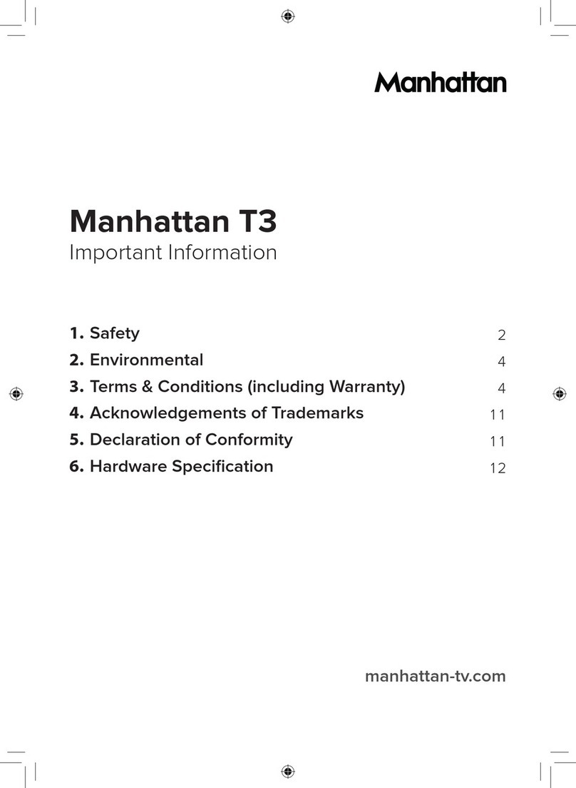Manhattan Manhattan T3 Important information