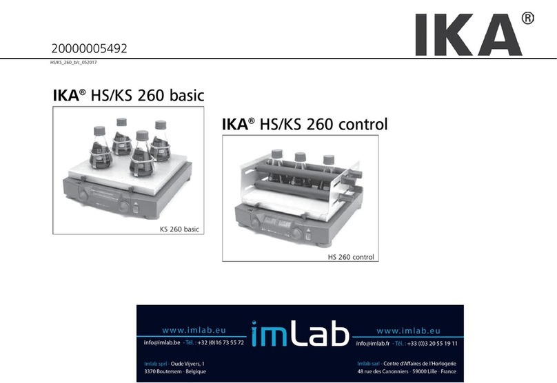 IKA HS 260 Basic User manual IKA HS 260 Basic User manual