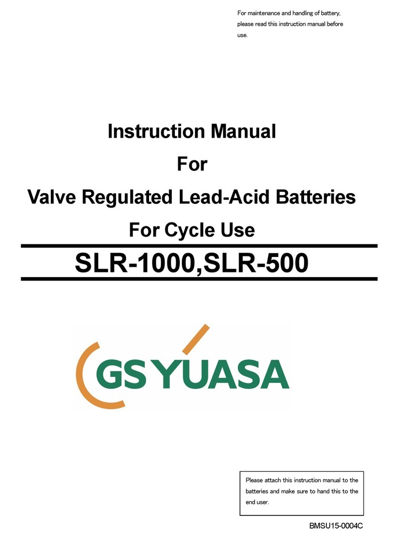 gs yuasa SLR-1000 instruction manual