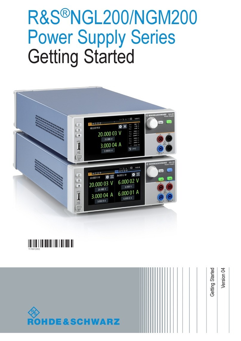 R&S NGL200 series User manual