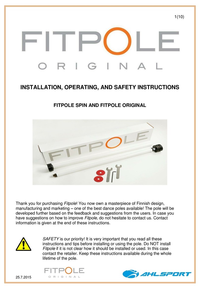 Ahlsport FITPOLE SPIN Installation instructions