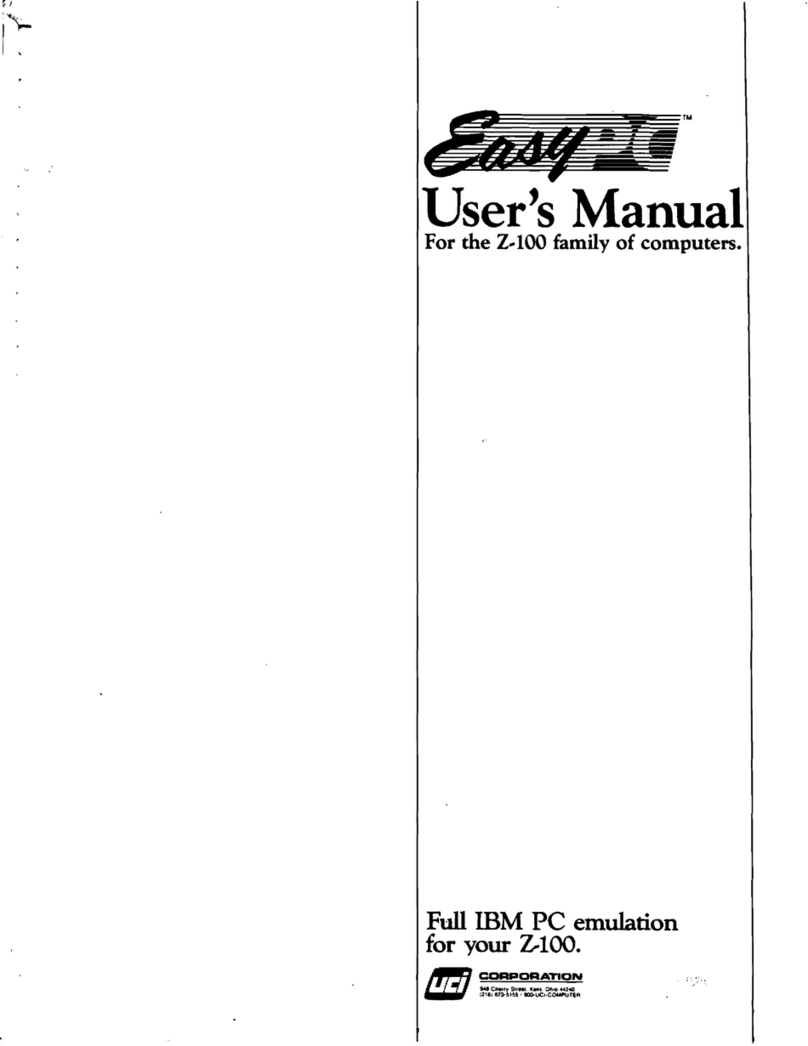 UCI EasyPC Z-100 Series user manual