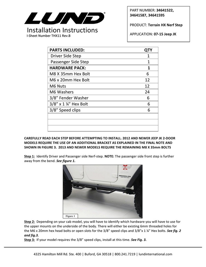 Lund 34641522 User manual