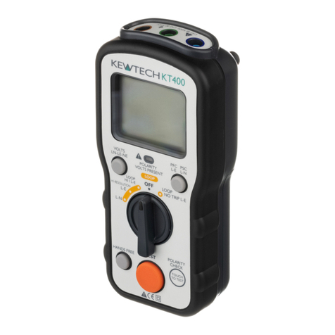 Kewtech KT400 User manual
