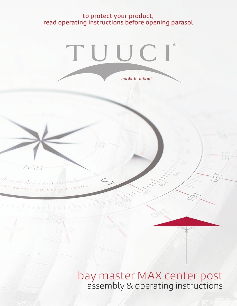 Tuuci bay master MAX center post Assembly & operating instructions