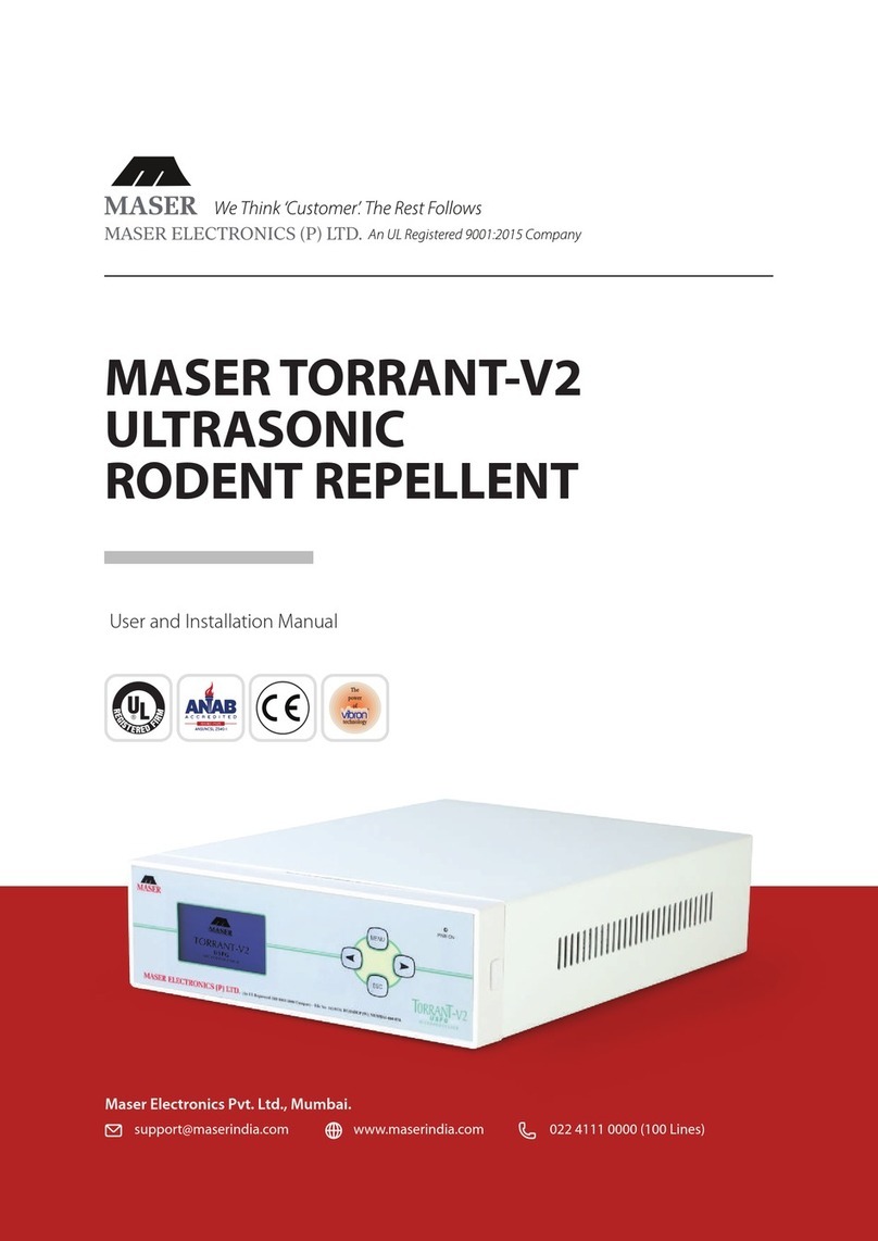 Maser TORRANT-V2 User and installation manual