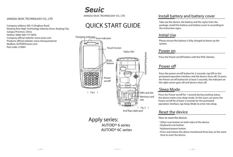 Seuic AUTOID 6 Series quick start guide