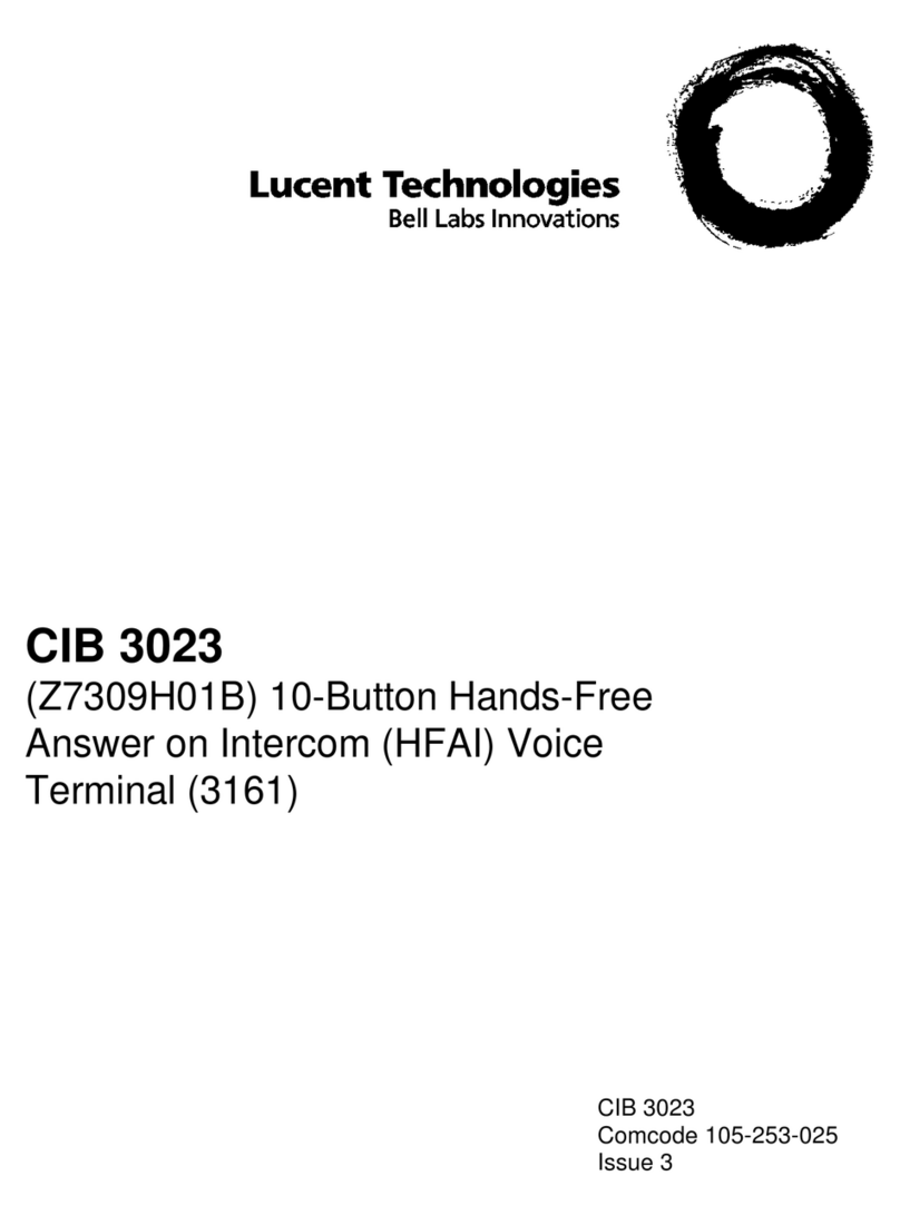 Lucent Technologies CIB 3023 manual