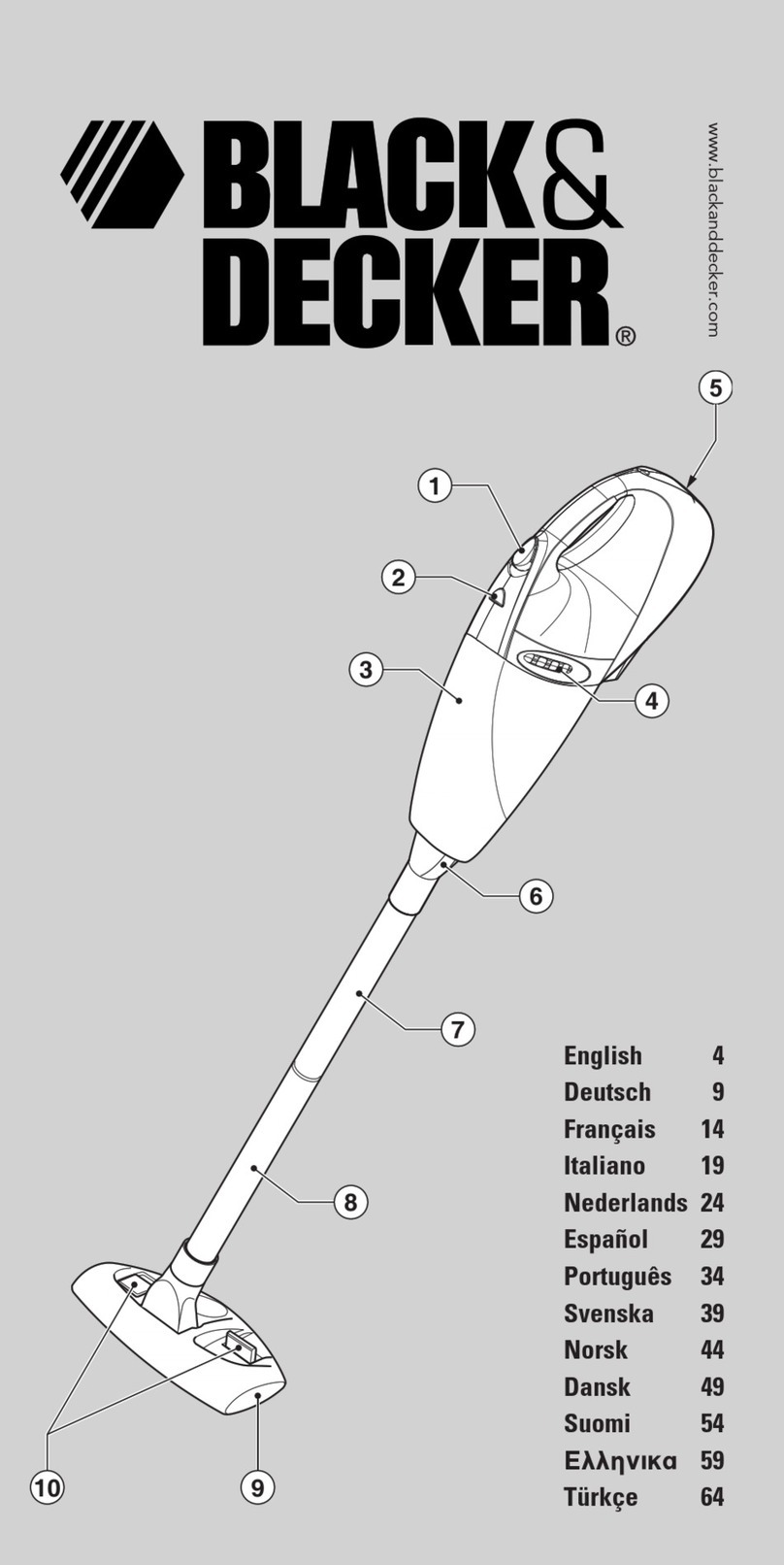 Black & Decker CV7205T manual