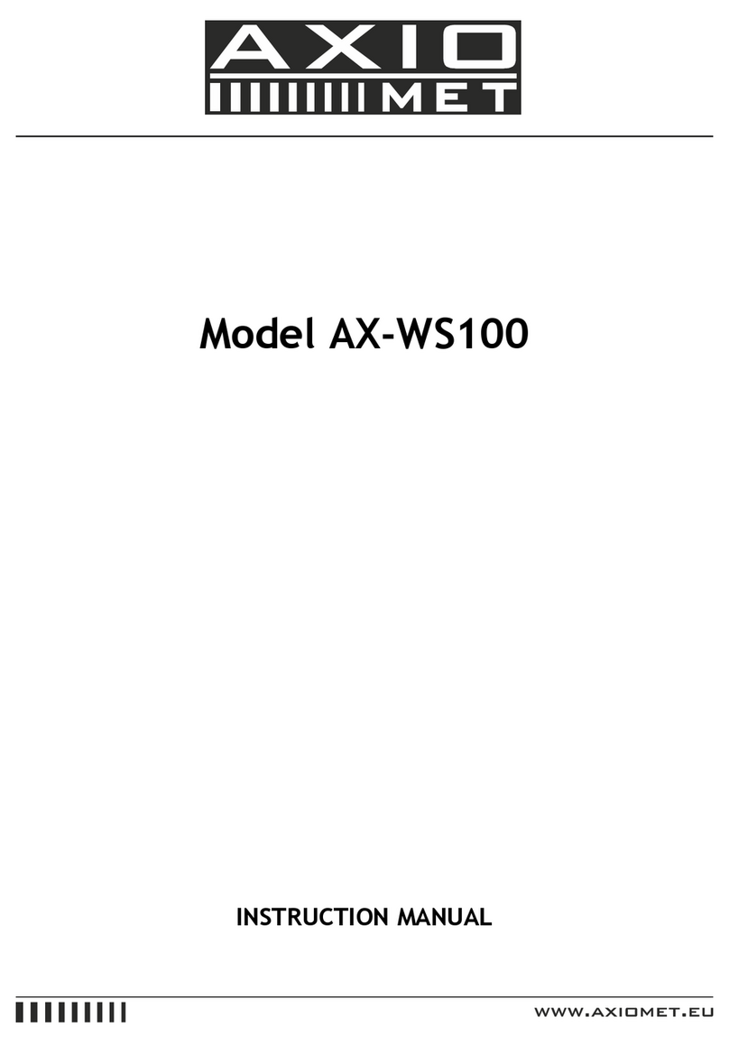 Axio MET AX-WS100 instruction manual