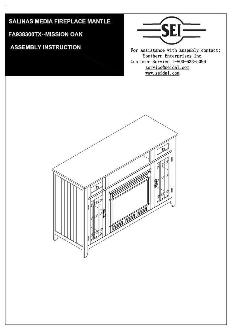 SEI Salinas Media FA938300TX Assembly instructions