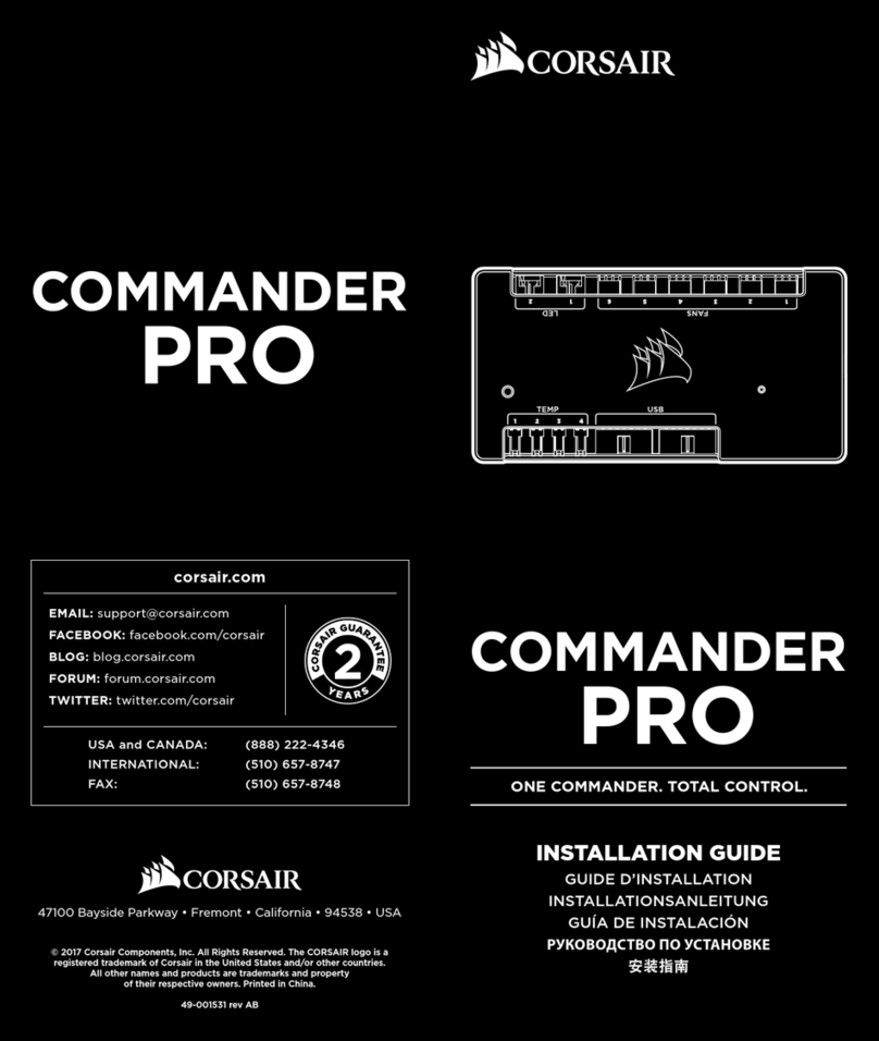 Corsair COMMANDER PRO User manual