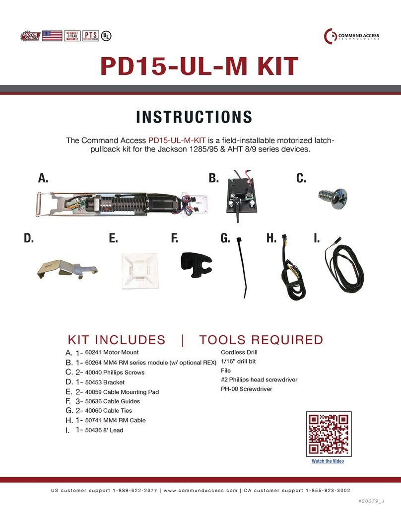 Command access PD15-UL-M User manual