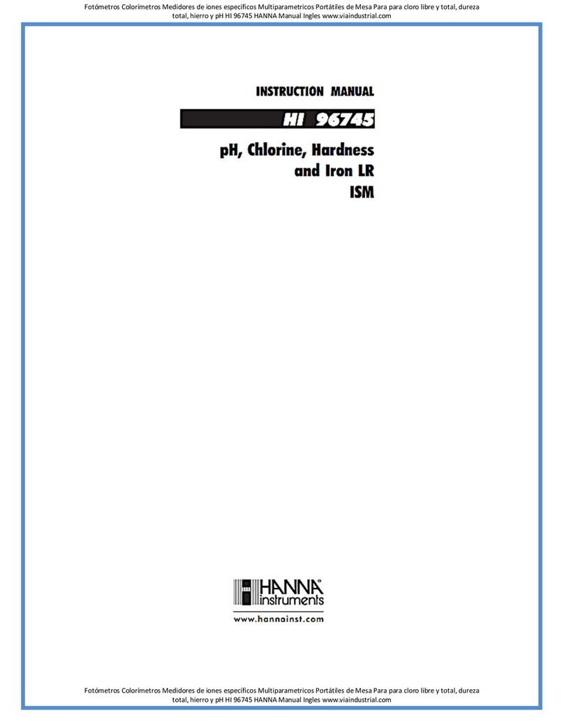 Hanna Instruments HI 96745 User manual