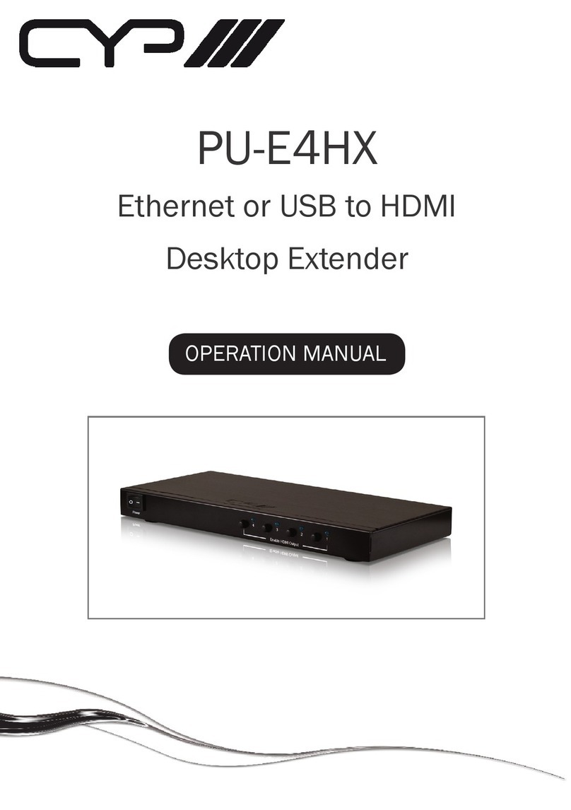 CYP PU-E4HX Operation manual