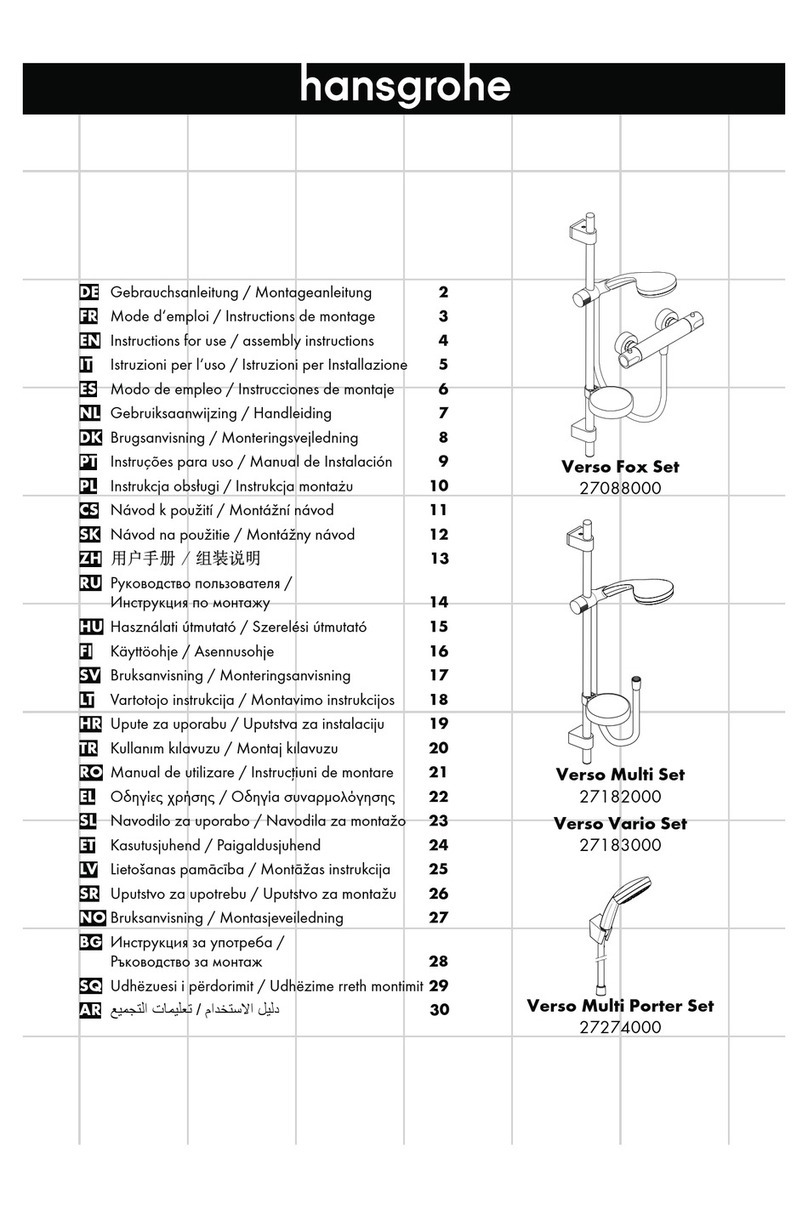 Hans Grohe Verso Fox Set 27088000 Manual Hans Grohe Verso Fox Set 27088000 Manual
