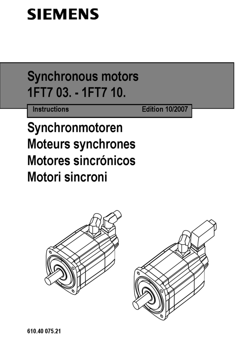 Siemens 1FT7 Series User manual