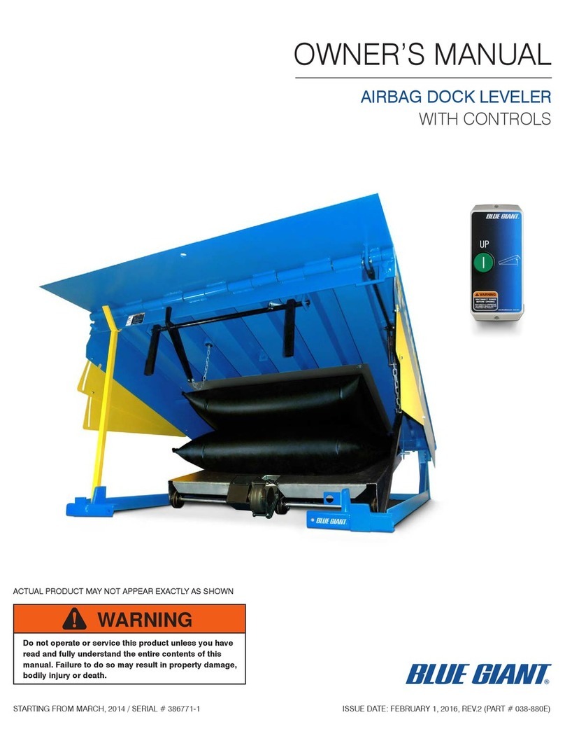 Blue Giant Airbag Dock Leveler owner's manual