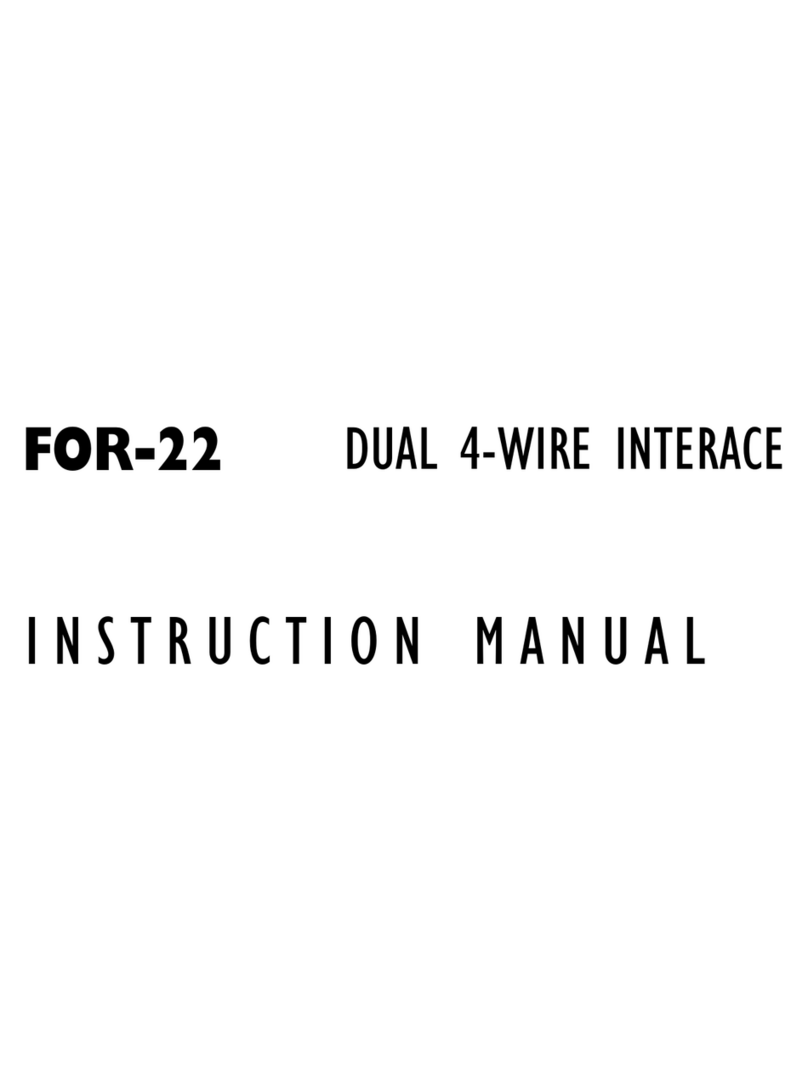 Clear-Com FOR-22 instruction manual