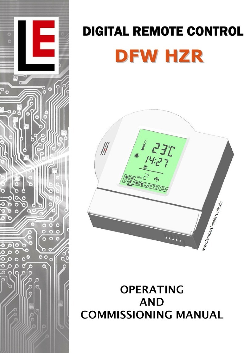 LAMBERTI ELEKTRONIK DFW HZR OPERATING AND COMMISSIONING MANUAL