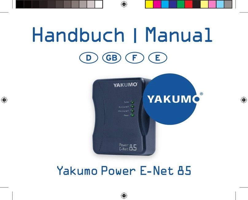 YAKUMO Power E-Net 85 manual