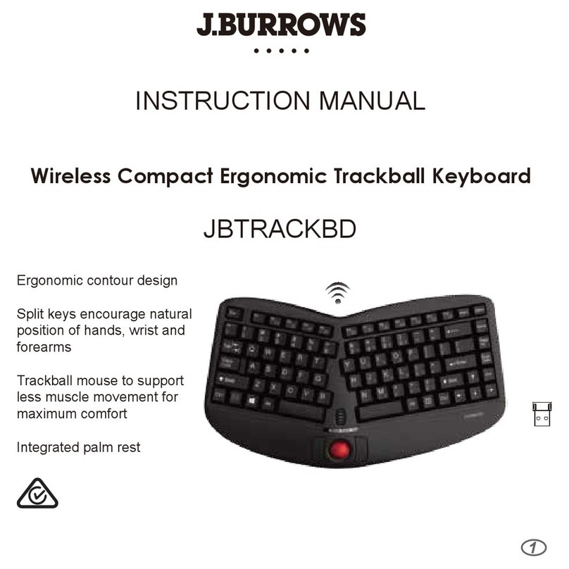 J.Burrows JBTRACKBD User manual