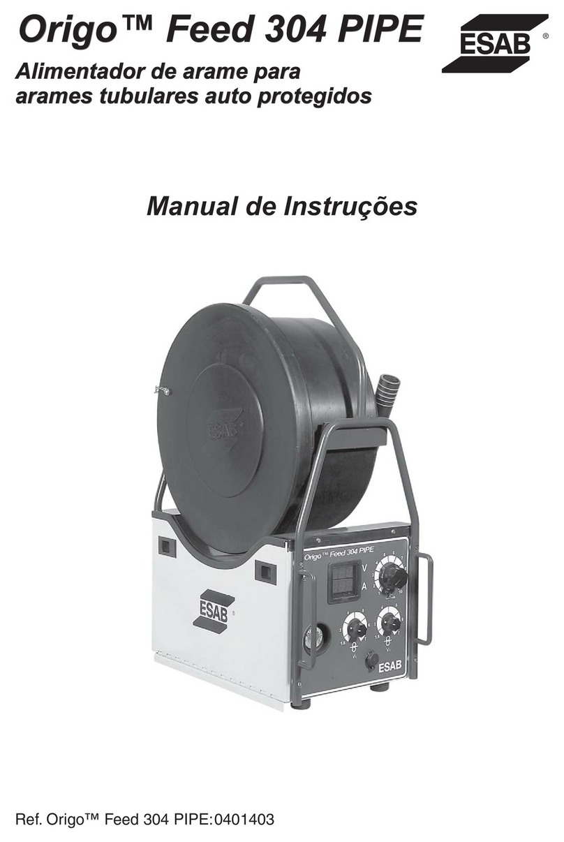 ESAB Origo Feed 304 PIPE User manual