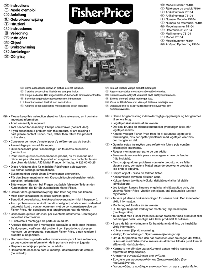 Fisher-Price 75104 User manual