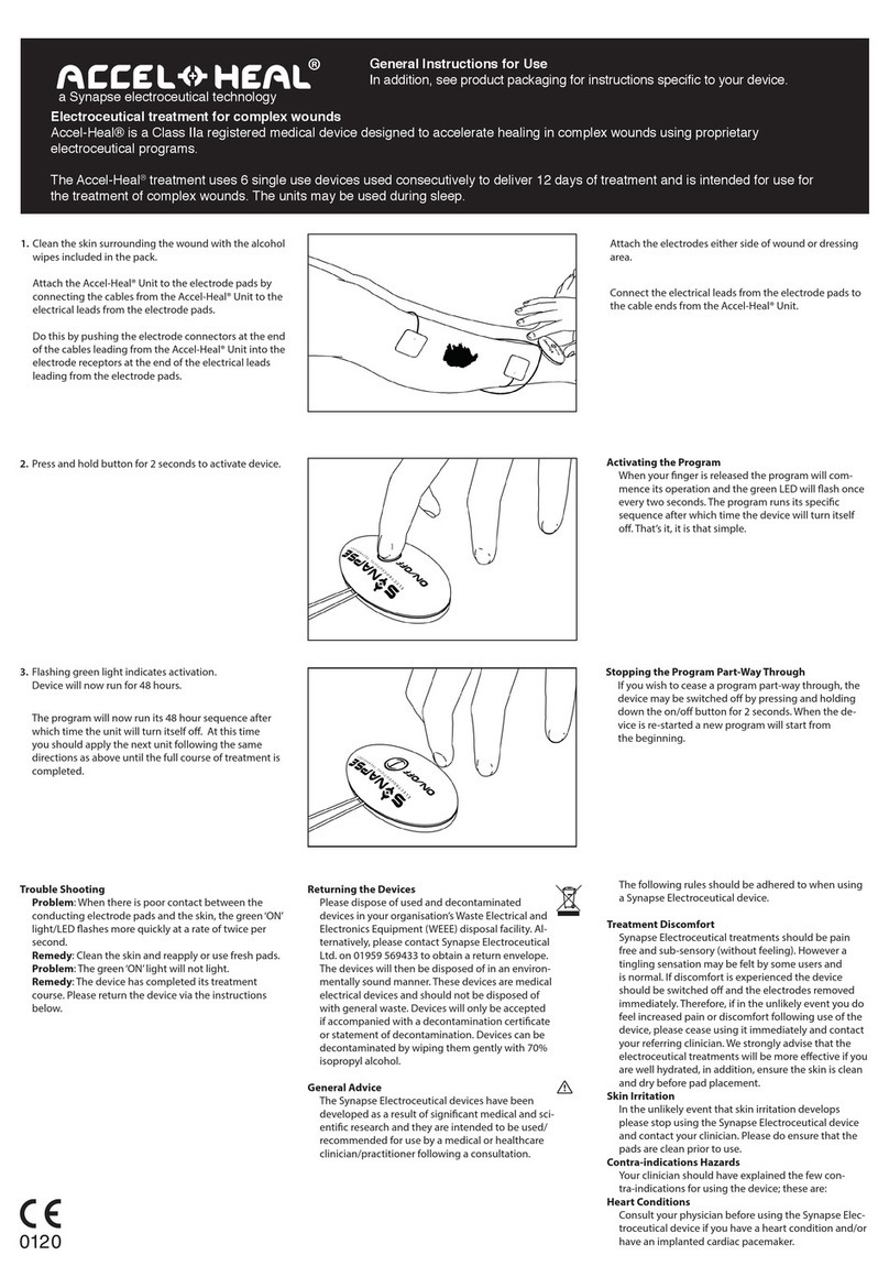 Synapse Accel-Heal General Instructions for Use Synapse Accel-Heal General Instructions for Use