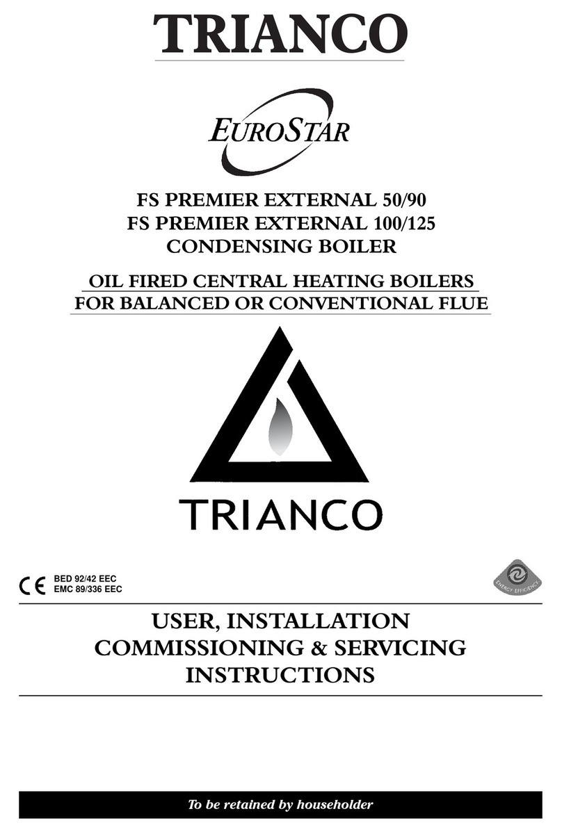 Trianco EuroStar FS PREMIER EXTERNAL 50/90 User, installation, comissioning & servicing instructions