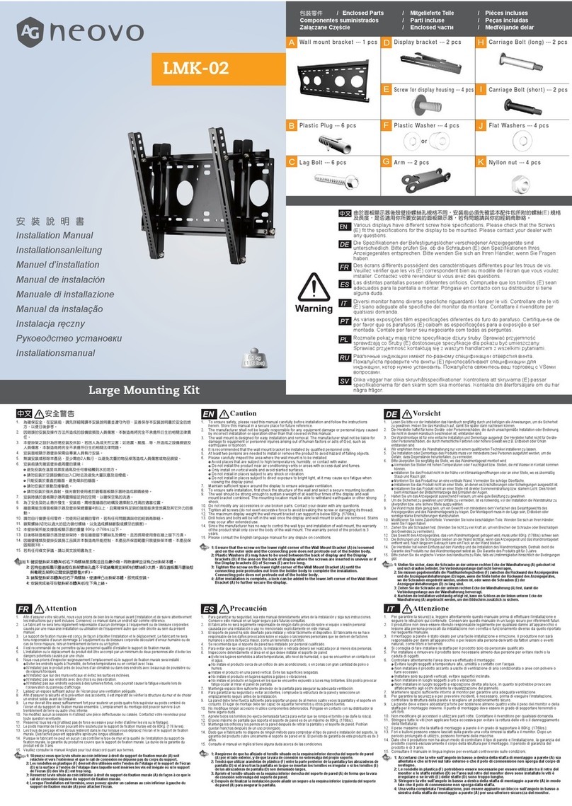 AG Neovo LMK-02 User manual