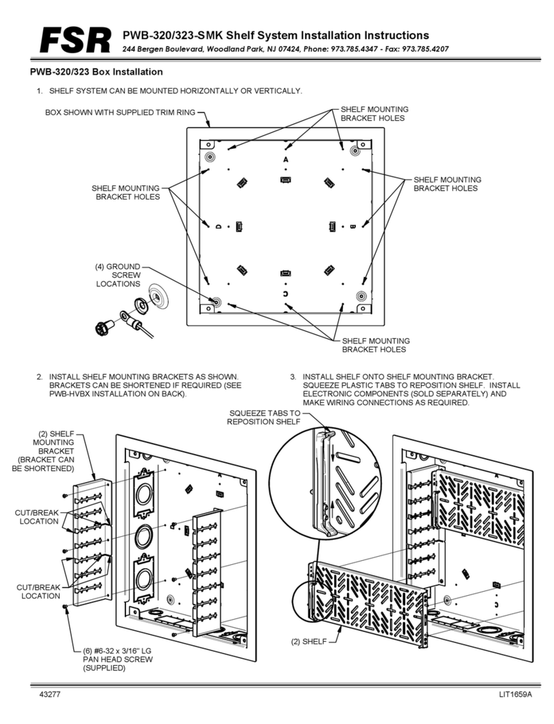 FSR PWB-320-SMK installation instructions FSR PWB-320-SMK installation instructions