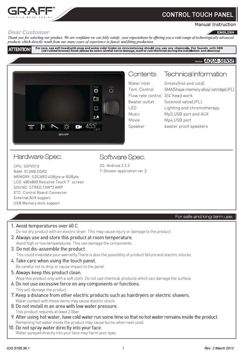 Graff Aqua-Sense Manual instruction