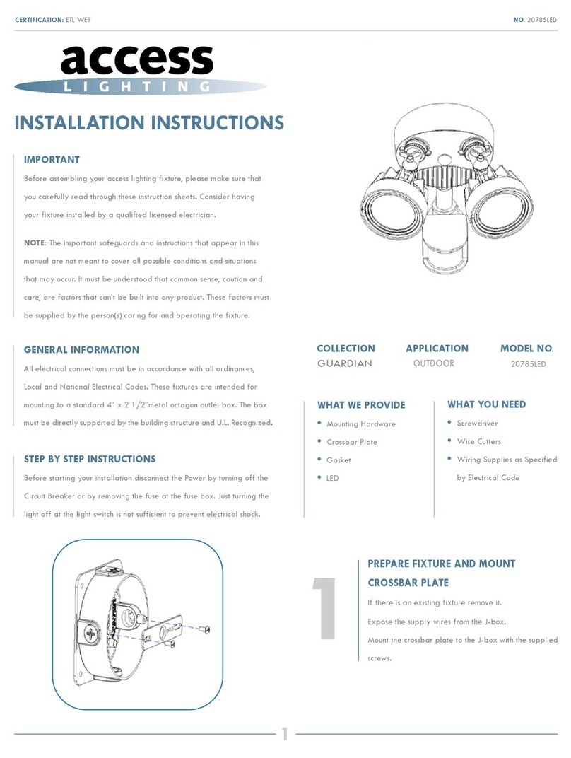 Access Lighting 20785LED User manual