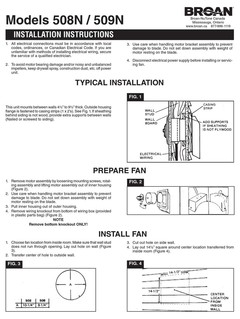 Broan 508N User manual