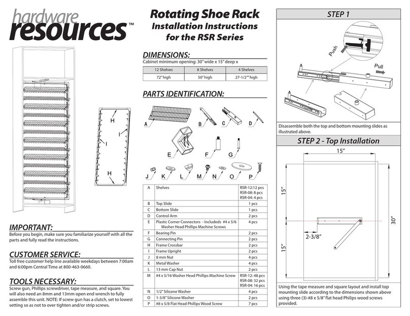 HARDWARE RESOURCES RSR Series User manual