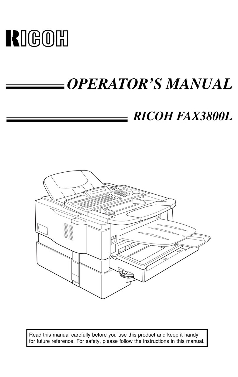 Ricoh FAX3800L User manual