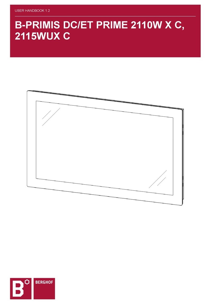 BERGHOF B-PRIMIS ET-PRIME ET2115WUX CS User handbook