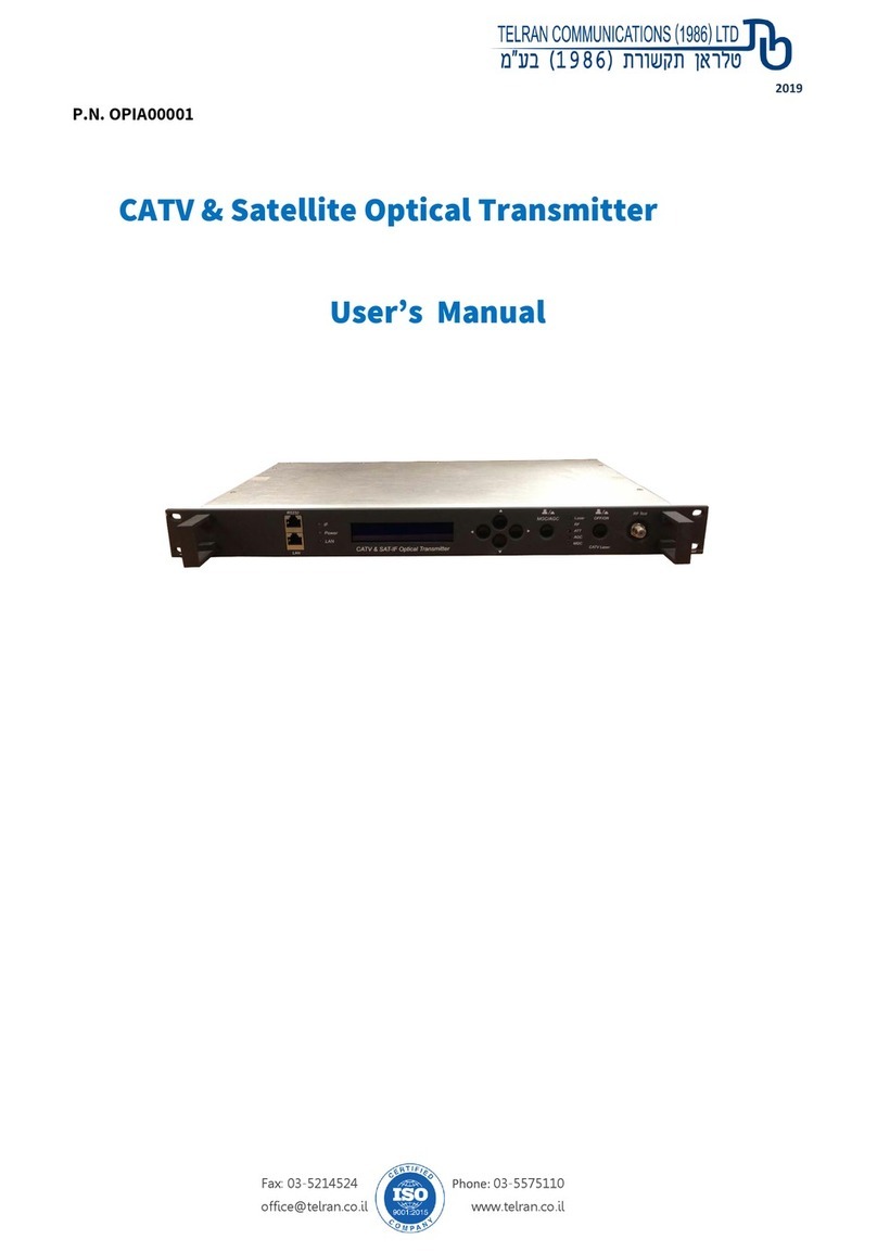 Telran communications OPIA00001 user manual Telran communications OPIA00001 user manual