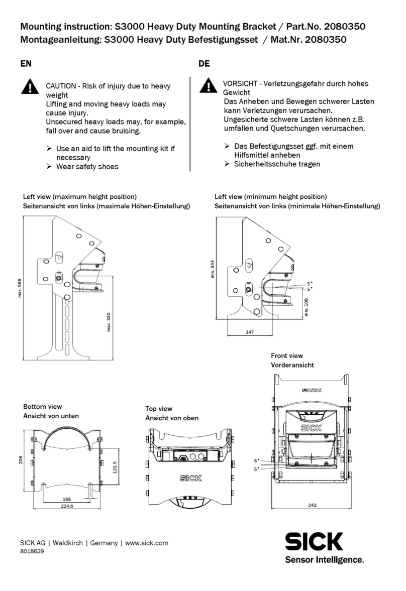 SICK S3000 Expert Mounting instruction