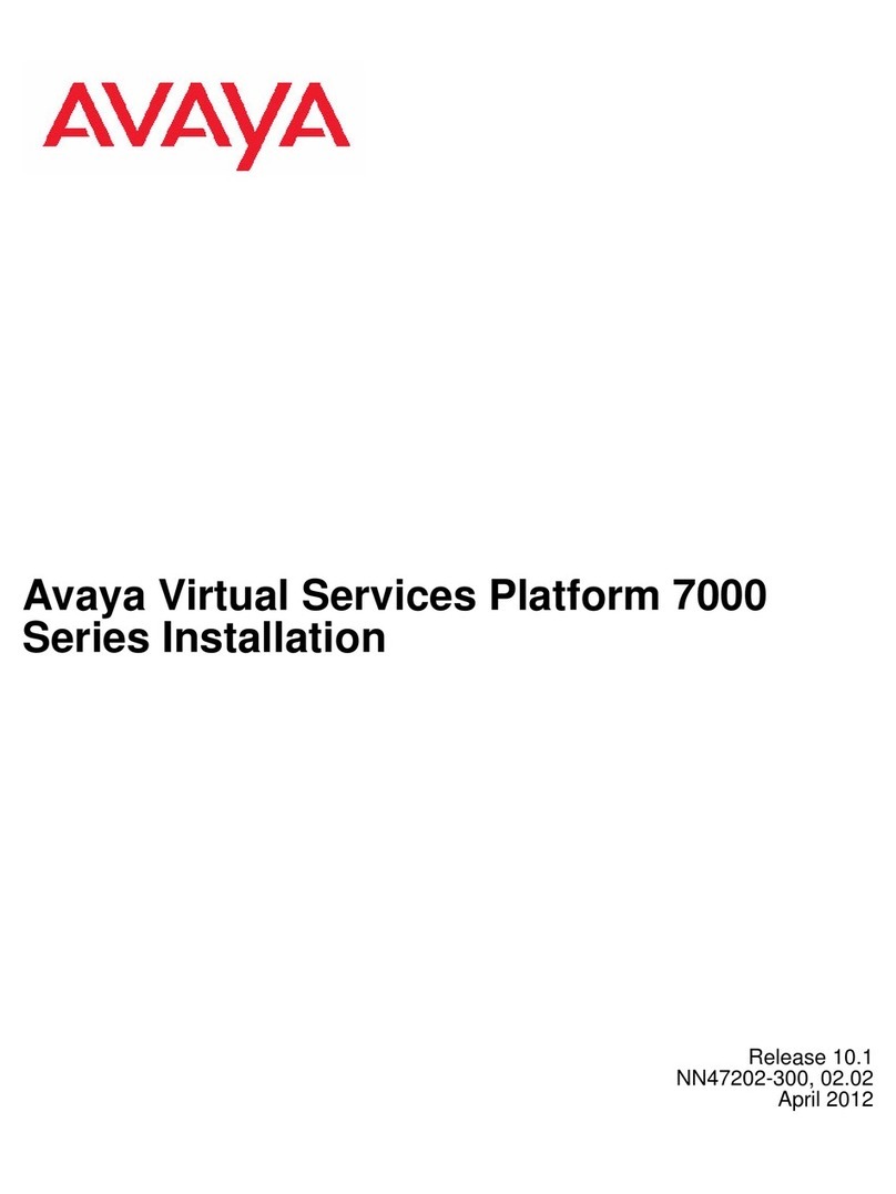 Avaya Virtual Services Platform 7000 Series Installation